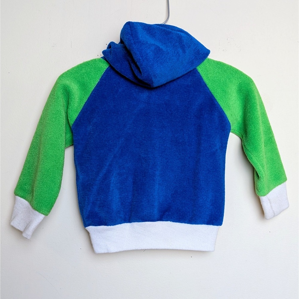 Vintage Kids World Terry Cloth 80s Hoodie Jacket Baby Size 12 Months - Picture 9 of 9